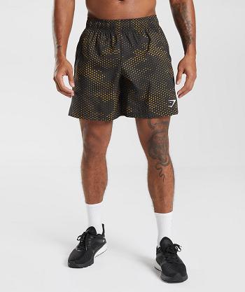 Pánské Šortky Gymshark Sportovní Žluté | CZ 2853WNB